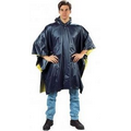 Reversible Navy Blue/Yellow PVC Rain Poncho